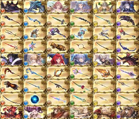 gbf weapon list.